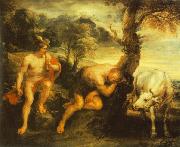 RUBENS, Pieter Pauwel Mercury and Argus oil